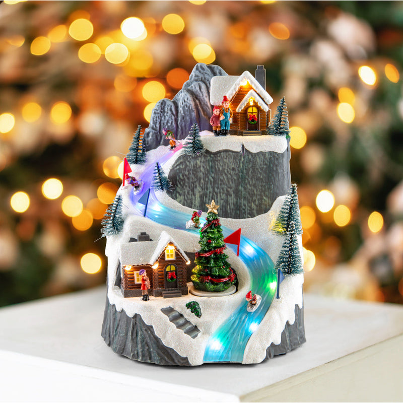 LED Musical Ski Mountain USB 3