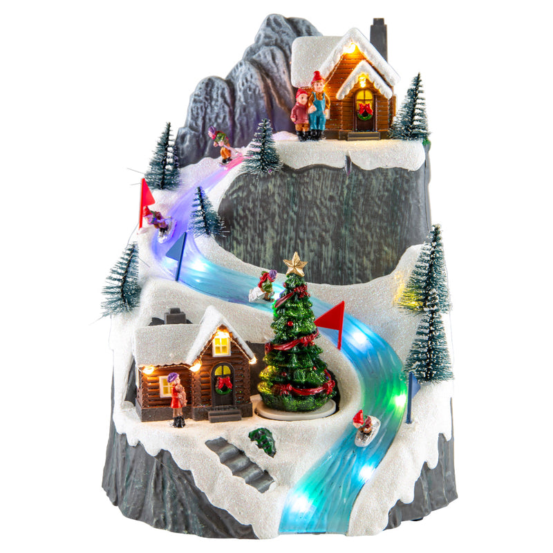 LED Musical Ski Mountain USB