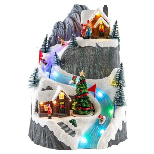 LED Musical Ski Mountain USB
