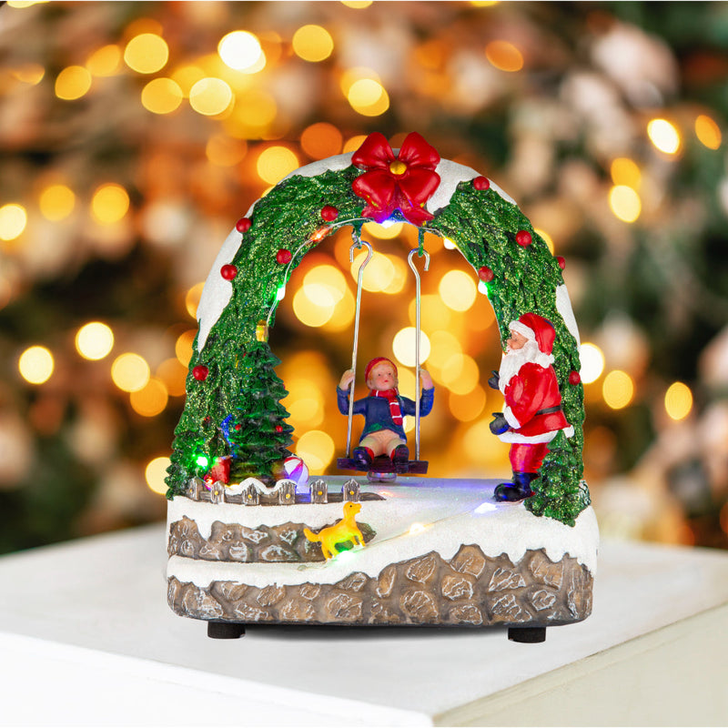 LED Musical Child On Swing Animated USB Assorted 3