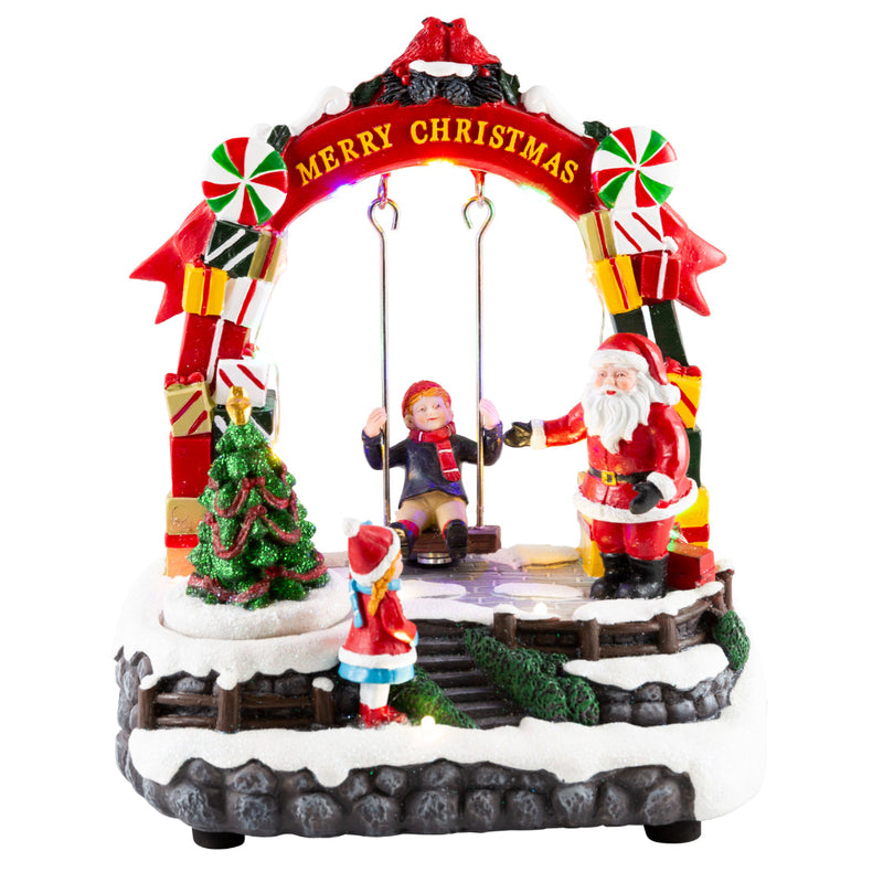 LED Musical Child On Swing Animated USB Assorted 4