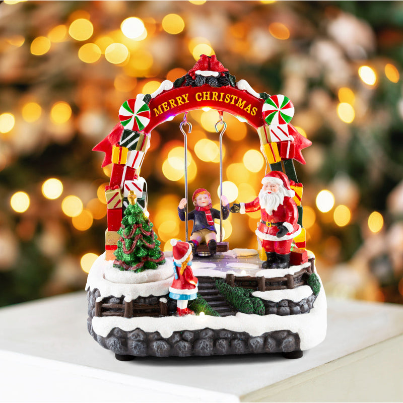 LED Musical Child On Swing Animated USB Assorted 5