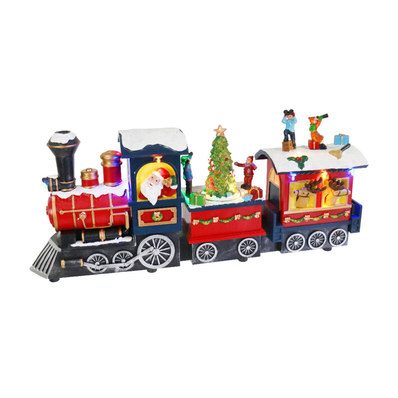Santa Musical Train Set LED Musical Santa Express Train USB Assorted - Roni's — Ronis