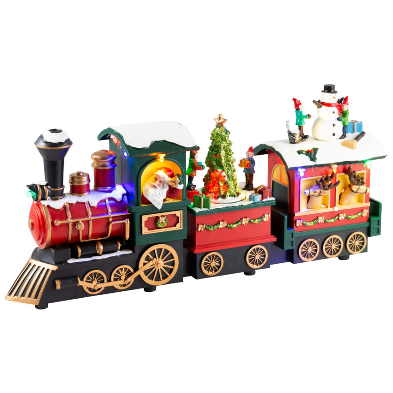 Santa Musical Train Set LED Musical Santa Express Train USB Assorted - Roni's — Ronis