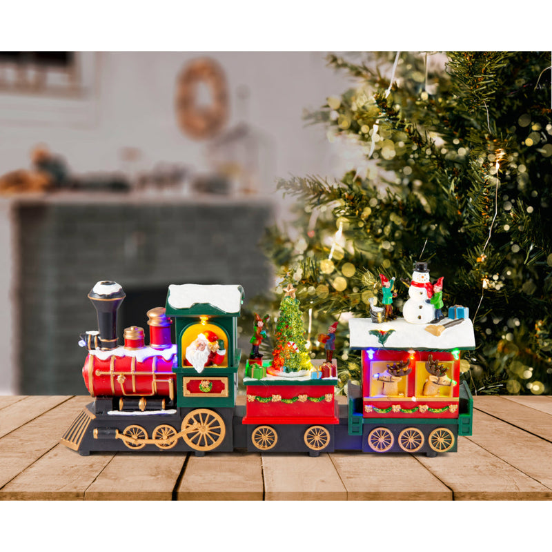 LED Musical Santa Express Train USB Assorted 5