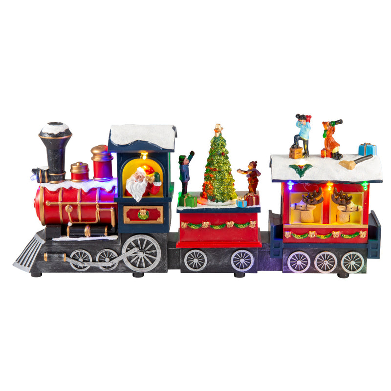 Santa Musical Train Set LED Musical Santa Express Train USB Assorted - Roni's — Ronis