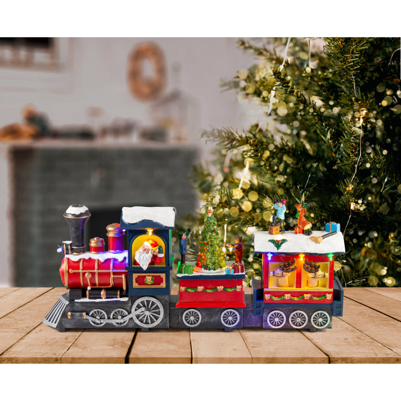 LED Musical Santa Express Train USB Assorted 7