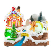 LED Musical Gingerbread Scene USB Assorted 2