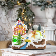 LED Musical Gingerbread Scene USB Assorted 3