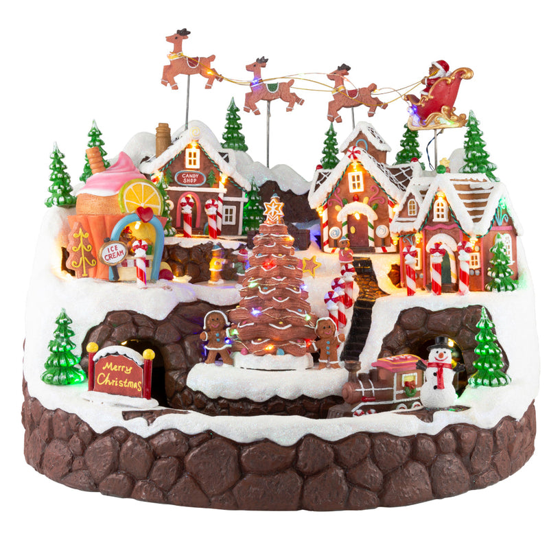 LED Musical Gingerbread Village Deluxe 2