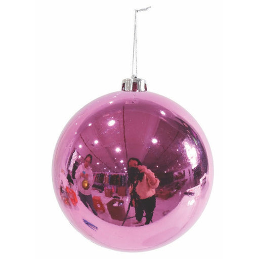 Bauble Shiny 15cm Hot Pink