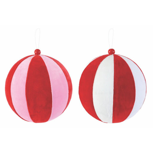 Velvet Circus Bauble 20cm Assorted