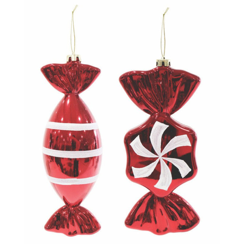 Red Candy Bauble 30cm Assorted
