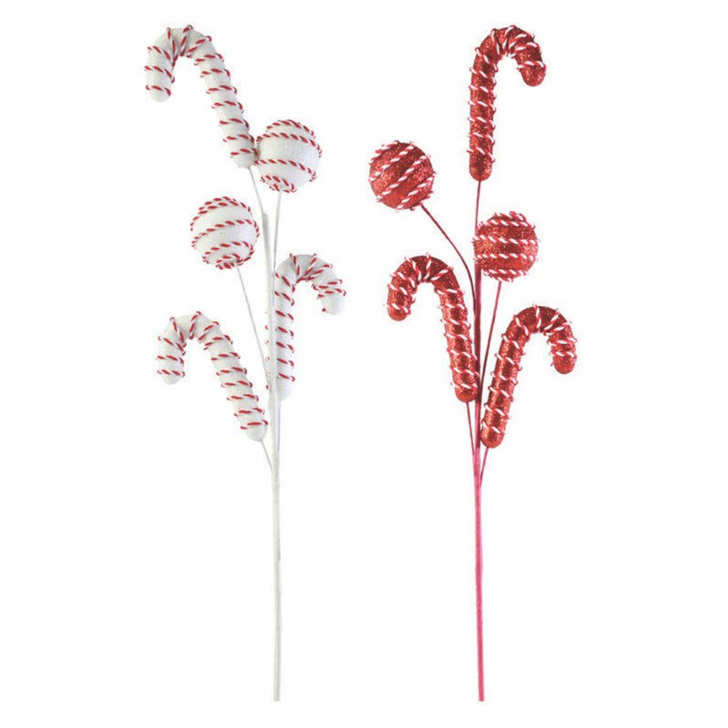 Candycane Ball Pick 68cm Assorted 