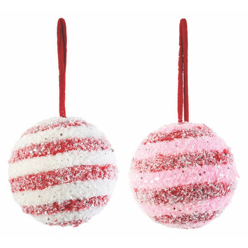 Icy Swirl Plush Bauble 13cm Assorted