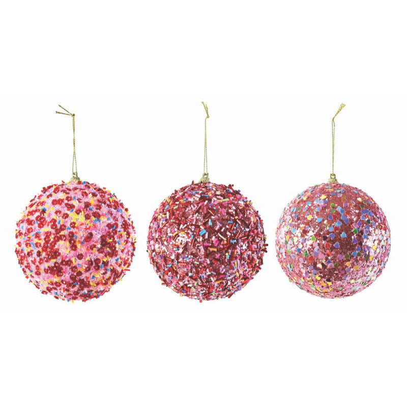 Confetti Foam Bauble 10cm Assorted