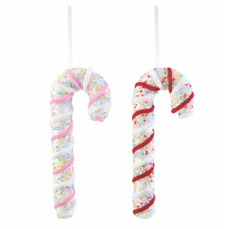Hanging Sprinkles Candycane 26cm Assorted