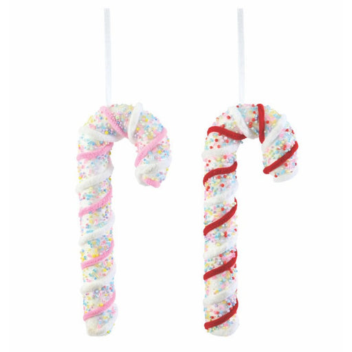 Hanging Sprinkles Candycane 26cm Assorted