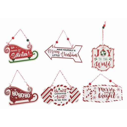 Hanging Metal Mini Sign Assorted