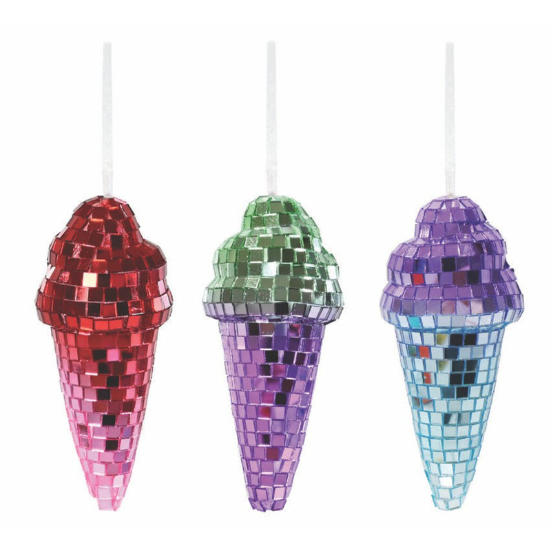 Hanging Mirror Ice Cream 15cm Assorted