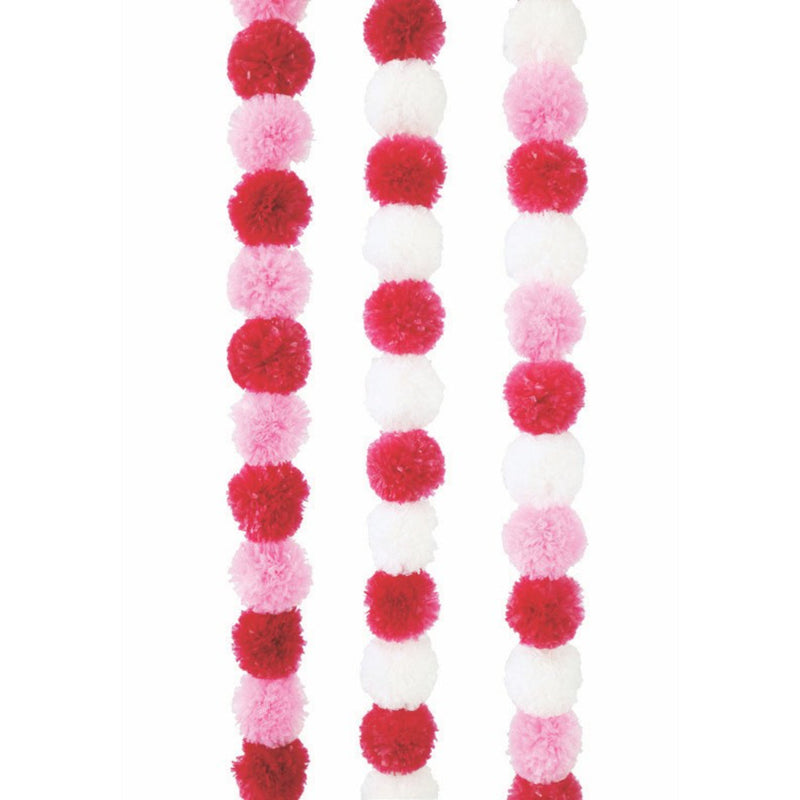 Peppermint Pom Pom Garland 150cm Assorted