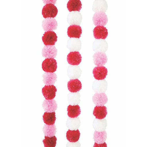Peppermint Pom Pom Garland 150cm Assorted