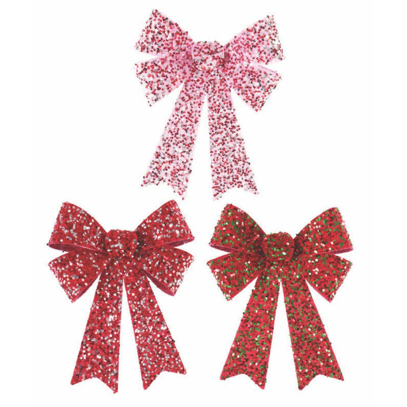 Bow Peppermint Sequins Assorted