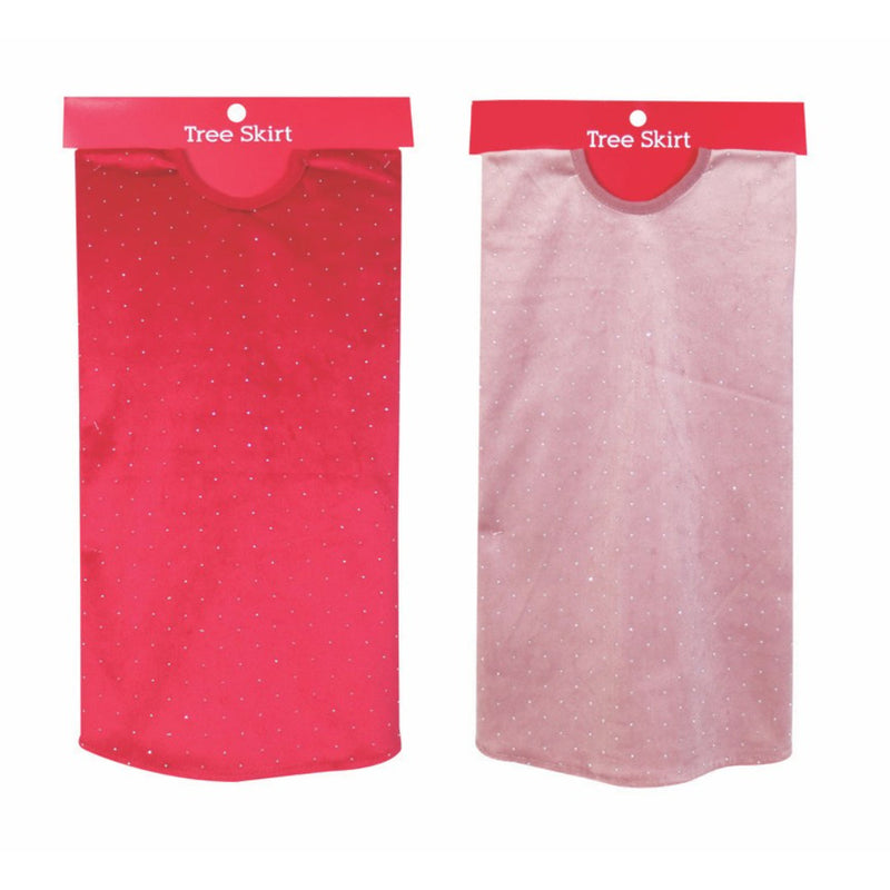 Peppermint Twinkly Tree Skirt 100cm Assorted