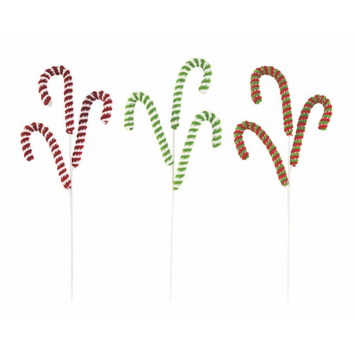 Plush Candy Cane Pick 65cm Assorted