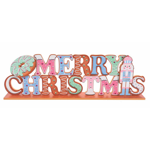 Gingerbread Iced Christmas Table Deco