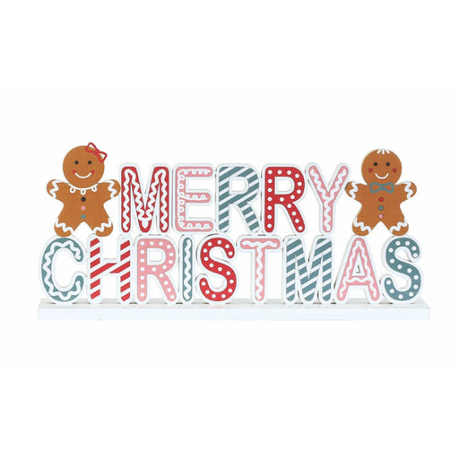 Gingerbread Merry Christmas Table Sign