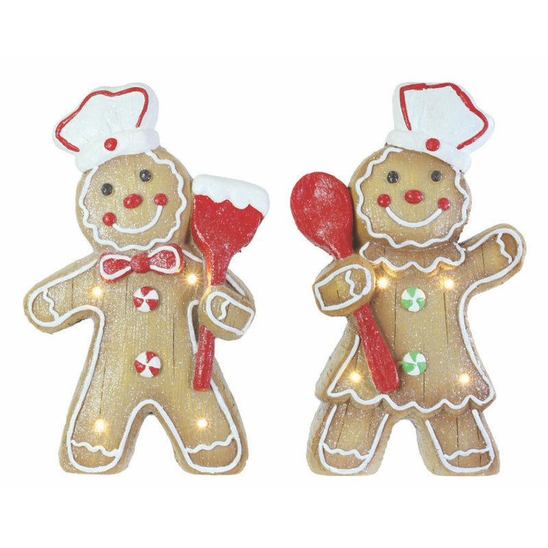 LED Iced Gingerbread Chef Assorted