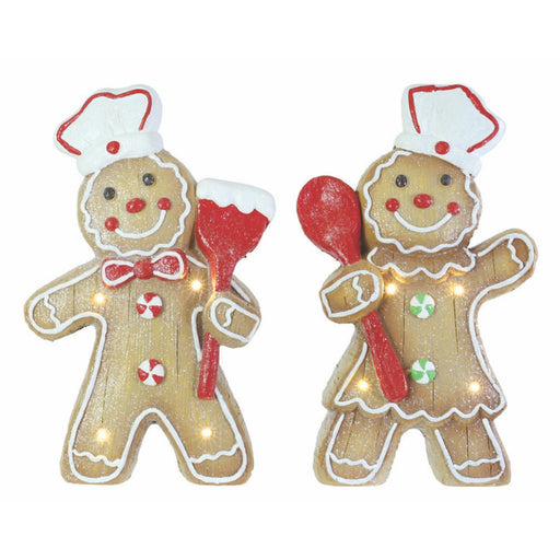 LED Iced Gingerbread Chef Assorted