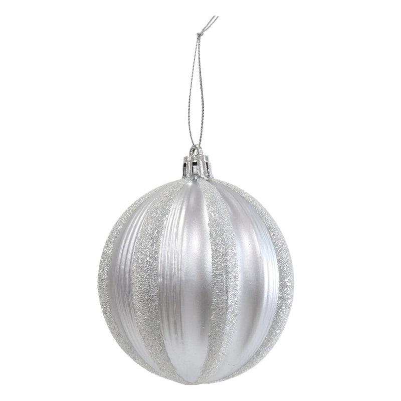 Bauble Matte Pastel 8cm Assorted 4