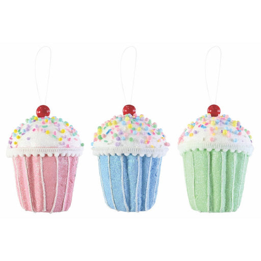 Hanging Sprinkles Cupcake 11.5cm Assorted