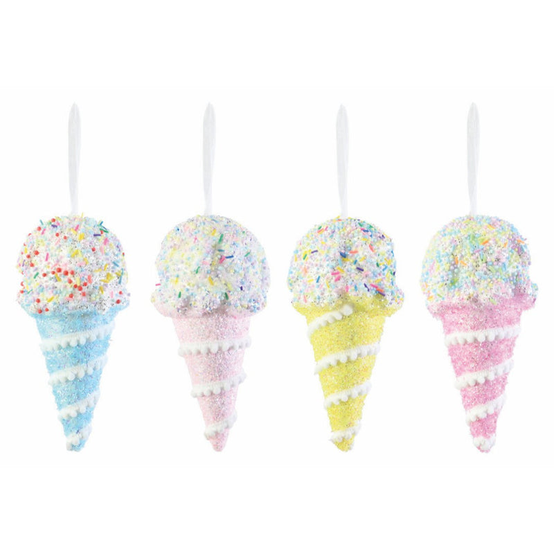 Hanging Sprinkle Ice Cream 20cm Assorted