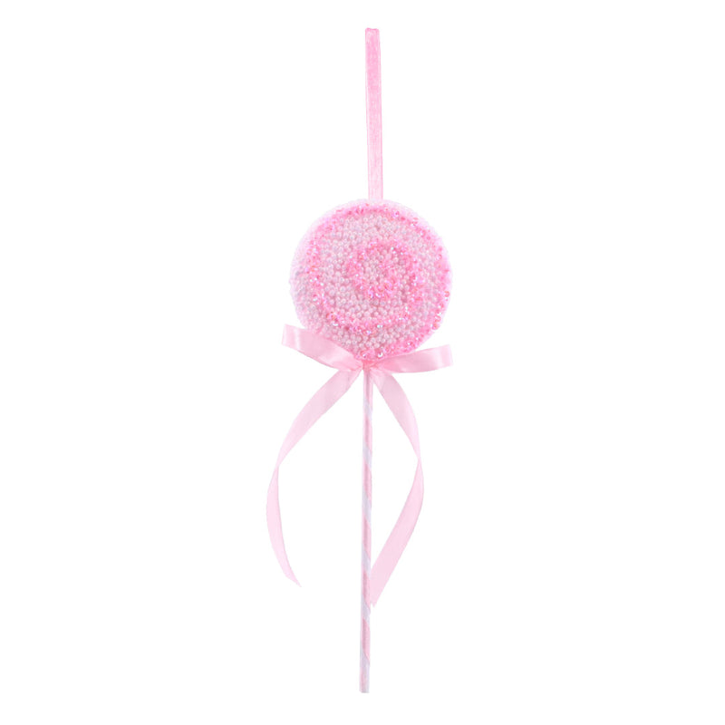 Hanging Glitter Lollipop 23cm Assorted 2
