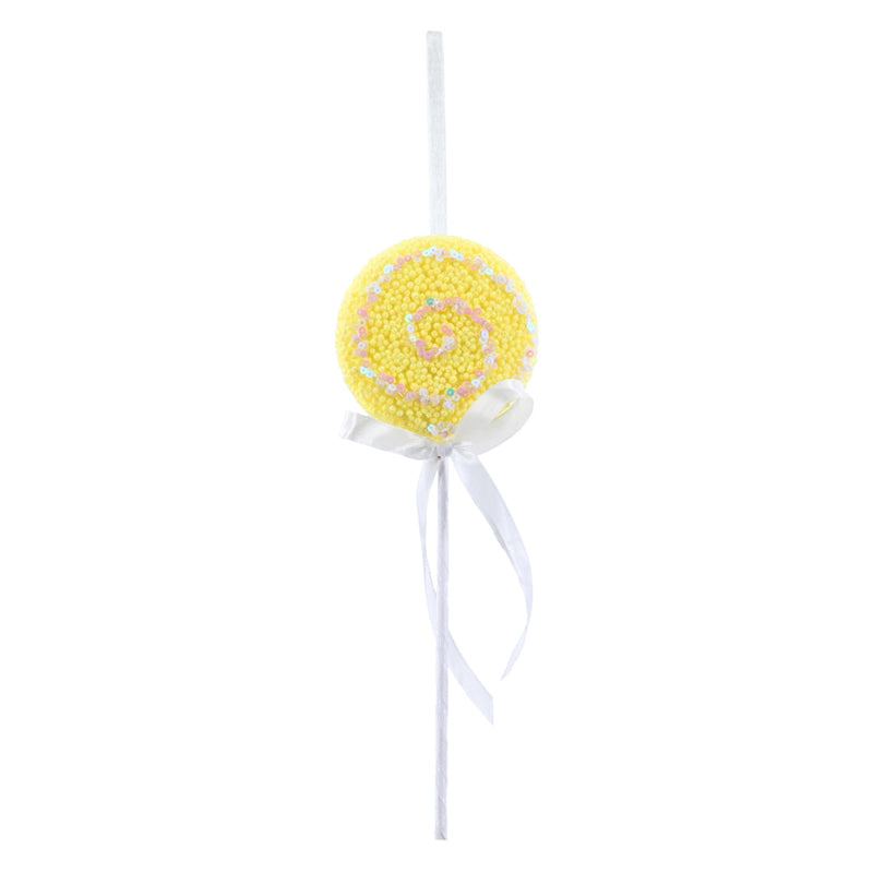 Hanging Glitter Lollipop 23cm Assorted 4