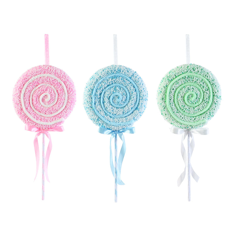Hanging Hundreds & Thousands Lollipop 42cm Assorted