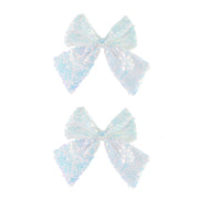 Bow Iridescent Sequins 2pk Assorted 2