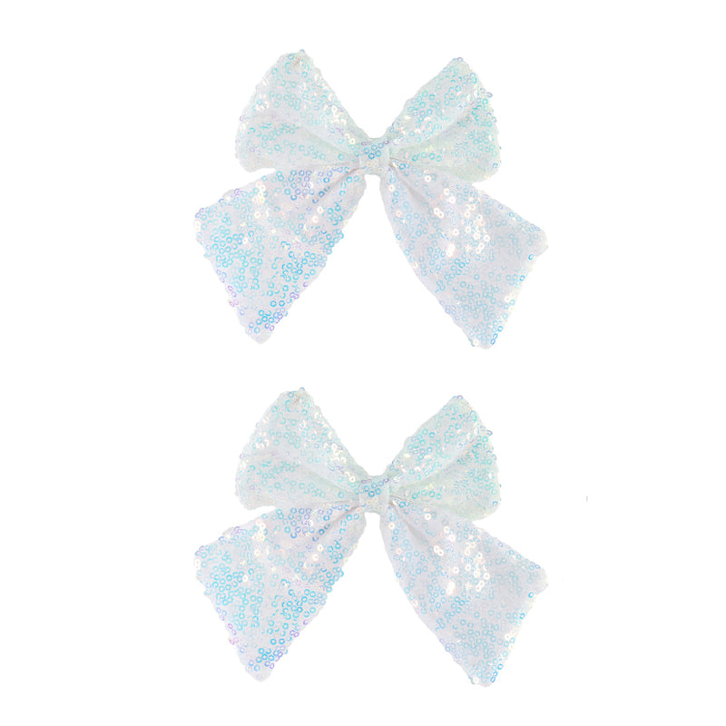 Bow Iridescent Sequins 2pk Assorted 2
