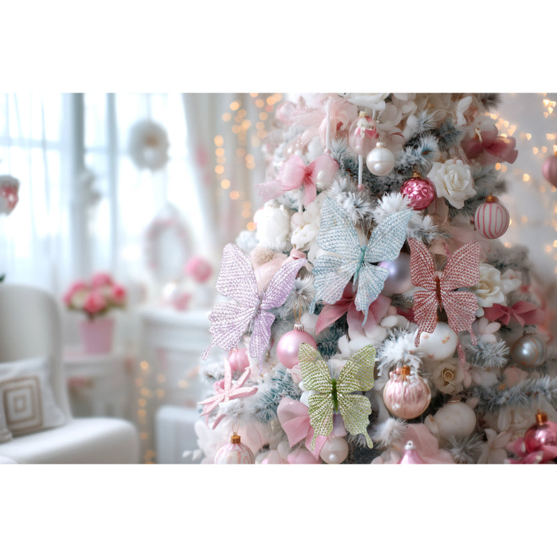 Pastel Delicate Butterfly Clip Assorted 6