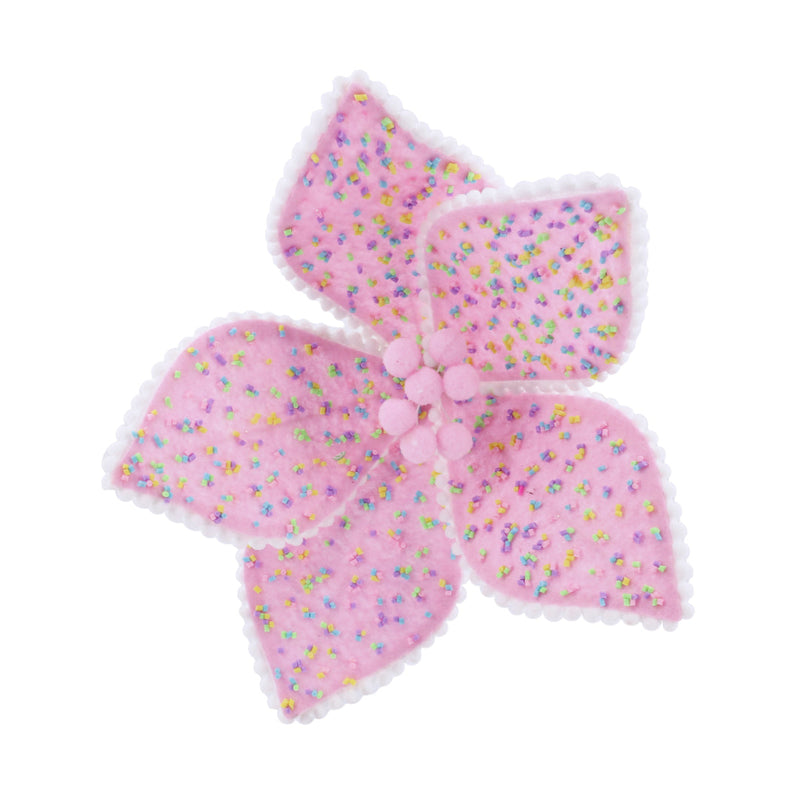 Pastel Sprinkles Flower Clip Assorted 3