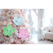 Pastel Sprinkles Flower Clip Assorted 5
