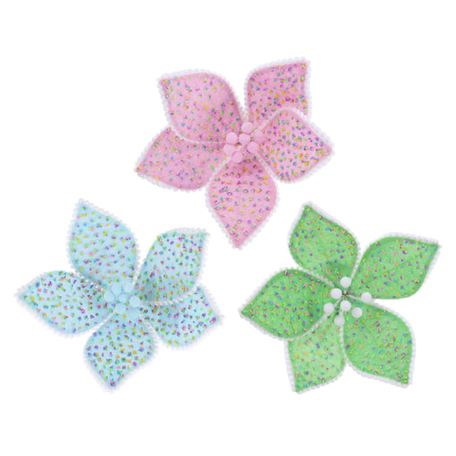 Pastel Sprinkles Flower Clip Assorted