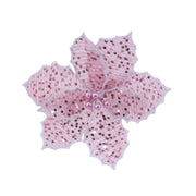 Poinsettia Sequins Stem Assorted 2