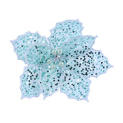 Poinsettia Sequins Stem Assorted 4