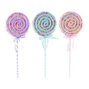 Curly Bright Sprinkles Lollipop Pick 43cm Assorted