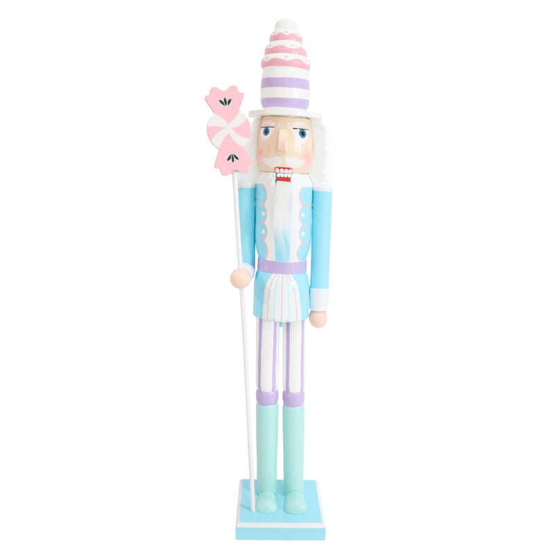 Slim Peppermint Candy Nutcracker 90cm Assorted 3