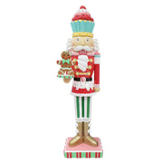 LED Cupcake King Nutcracker 124cm